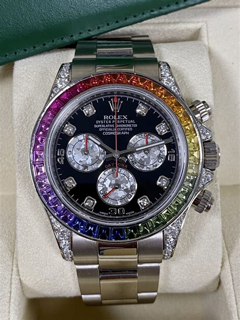 rolex daytona rainbow retail